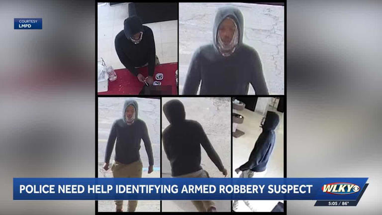 LMPD asking for help identifying suspect in armed robbery at pet store