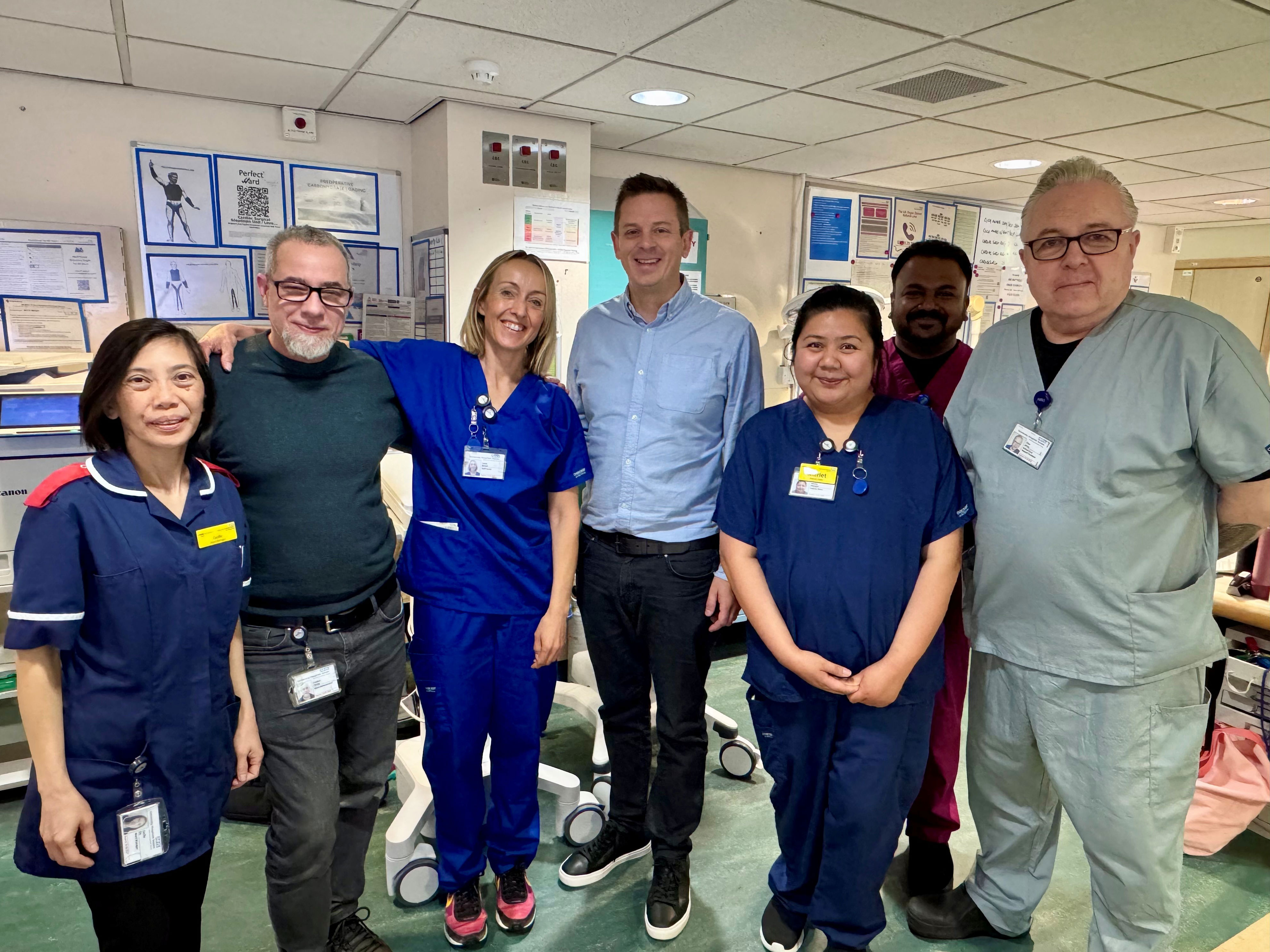 Cardiac patient sets off from hospital on epic charity bike ride from ...