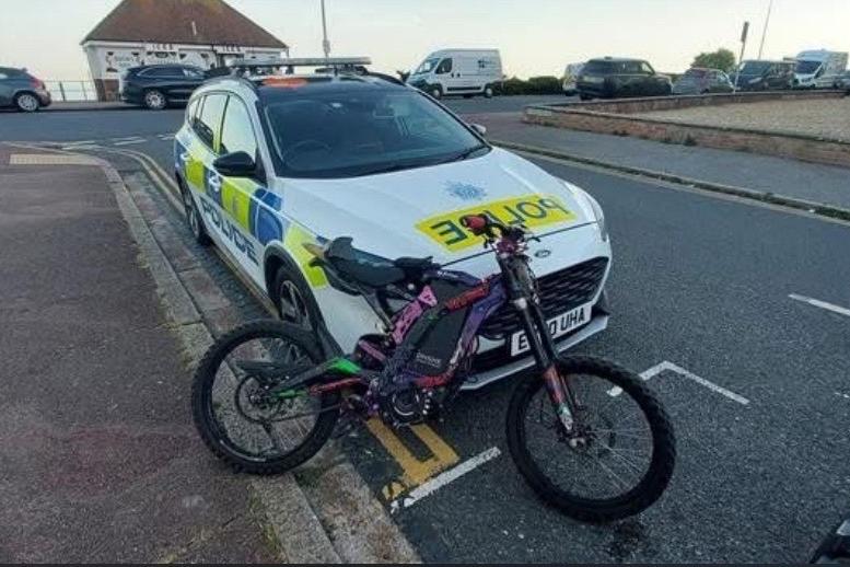 Police seize illegal e-bike in Bexhill