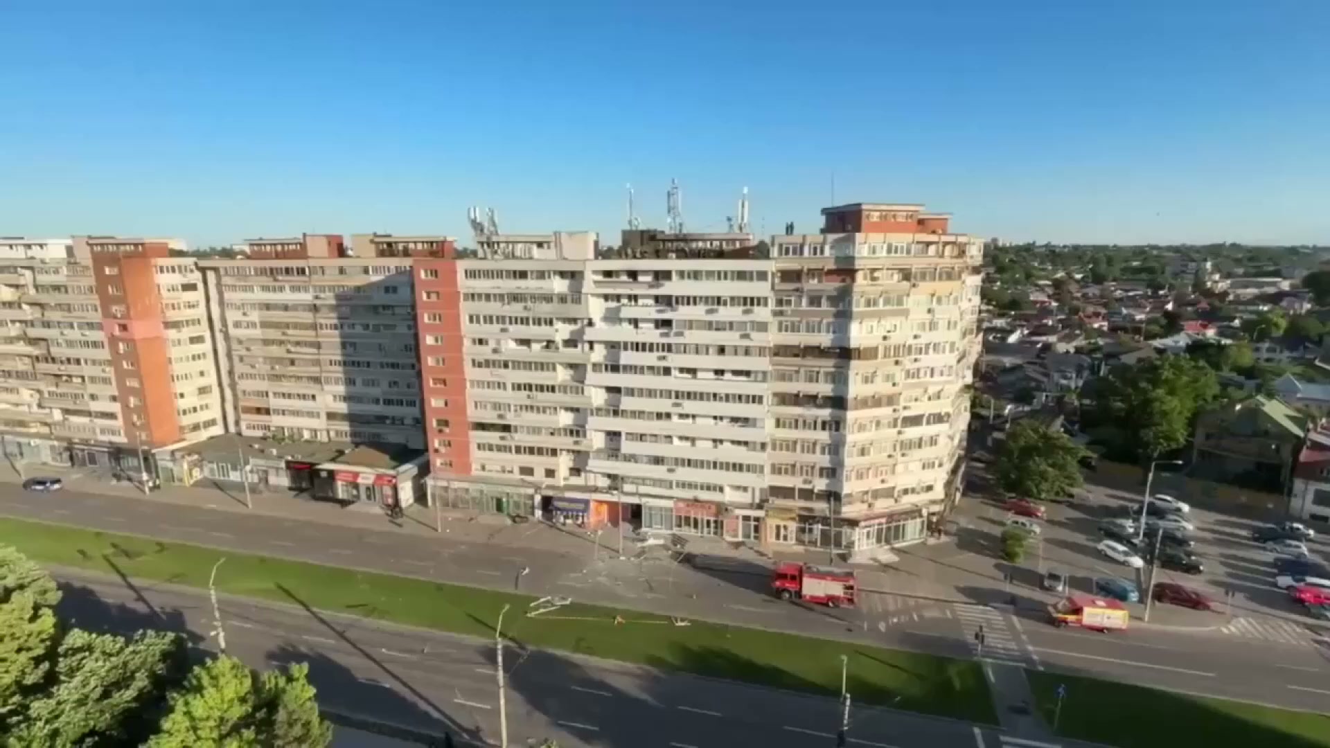 Drone russo atinge prédio residencial na Roménia e faz dois feridos