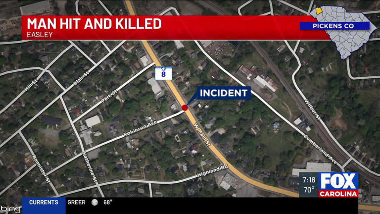 Coroner identifies man hit, killed by vehicle in Easley