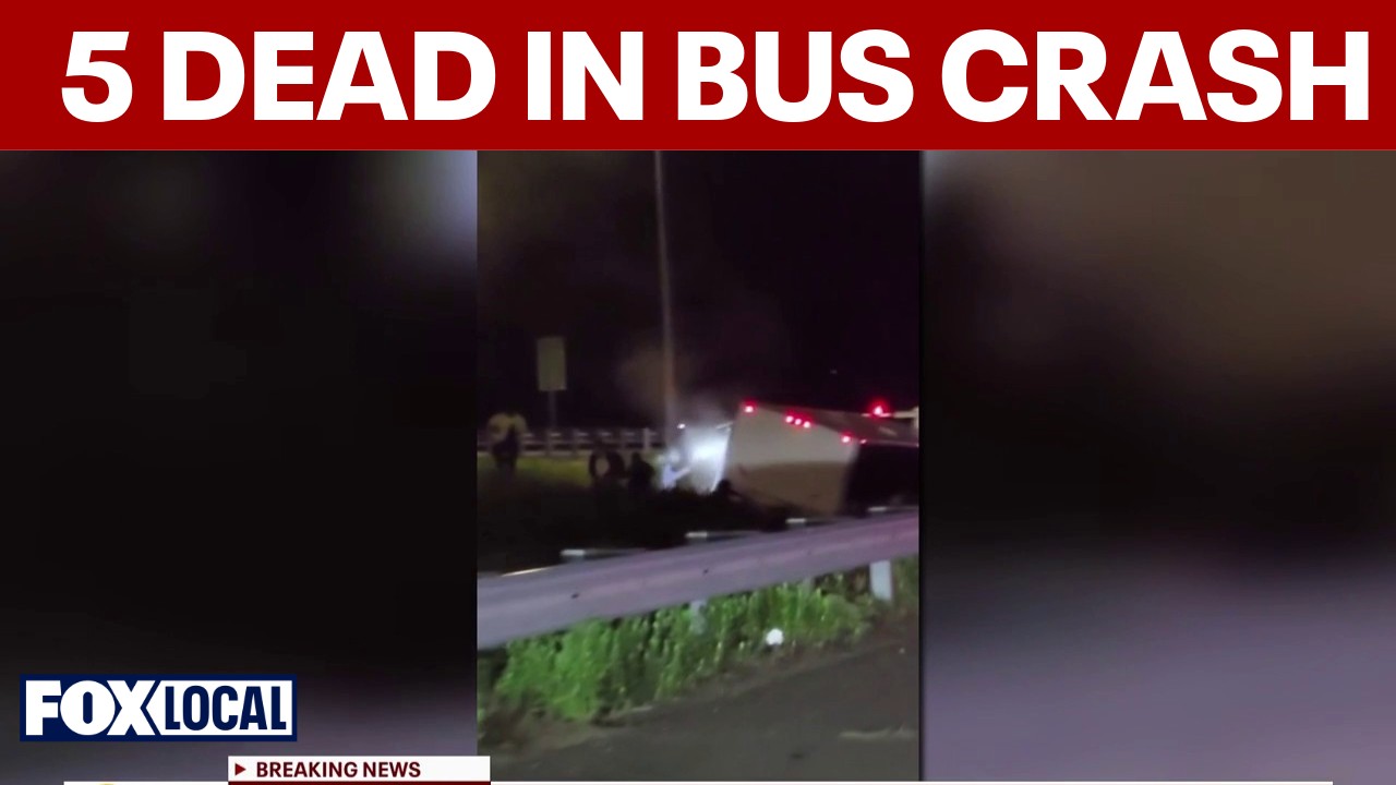 5 dead, 34 injured in Virginia bus crash