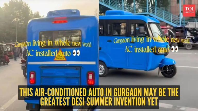Gurgaon’s AC auto rickshaw goes viral, internet says 'India is living ...