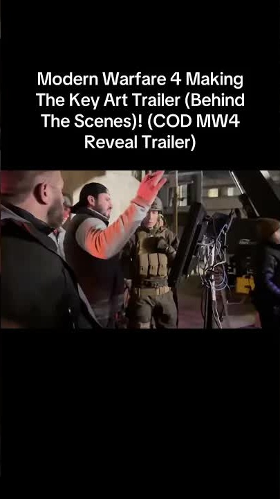 Modern Warfare 4 making the key art trailer (behind the scenes)! (COD ...