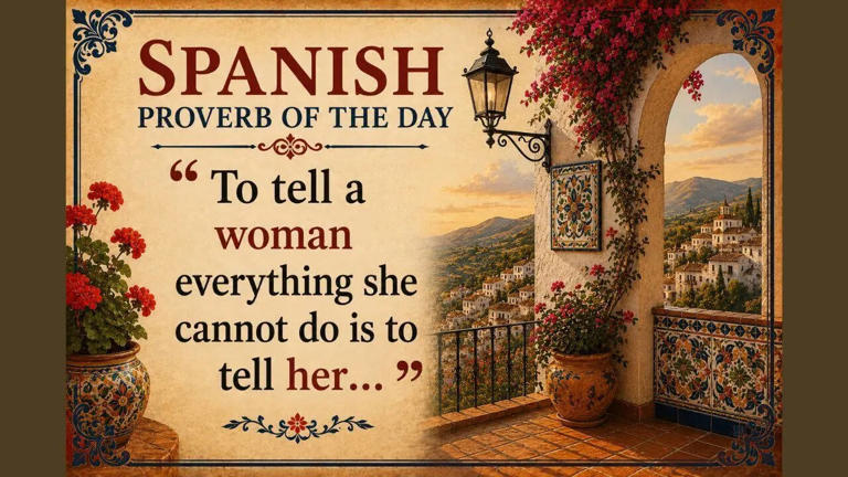 Spanish proverb of the day: 
