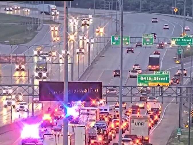 One hurt in crash on Interstate 80 in Omaha