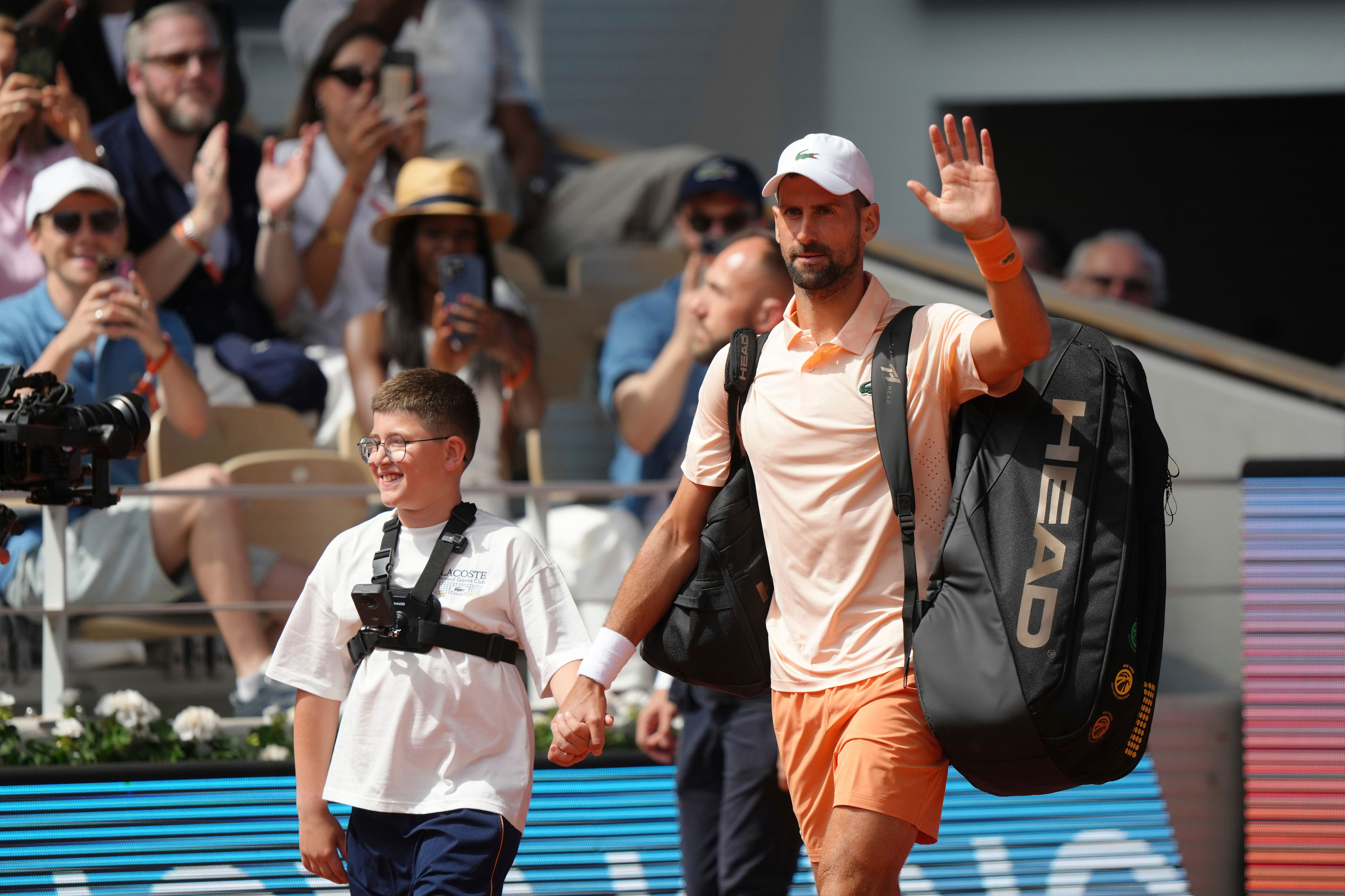 Djokovic responds to French Open collapse as Fonseca claims upset
