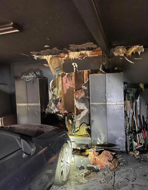Williamsburg fire department limits damage to garage, family safe