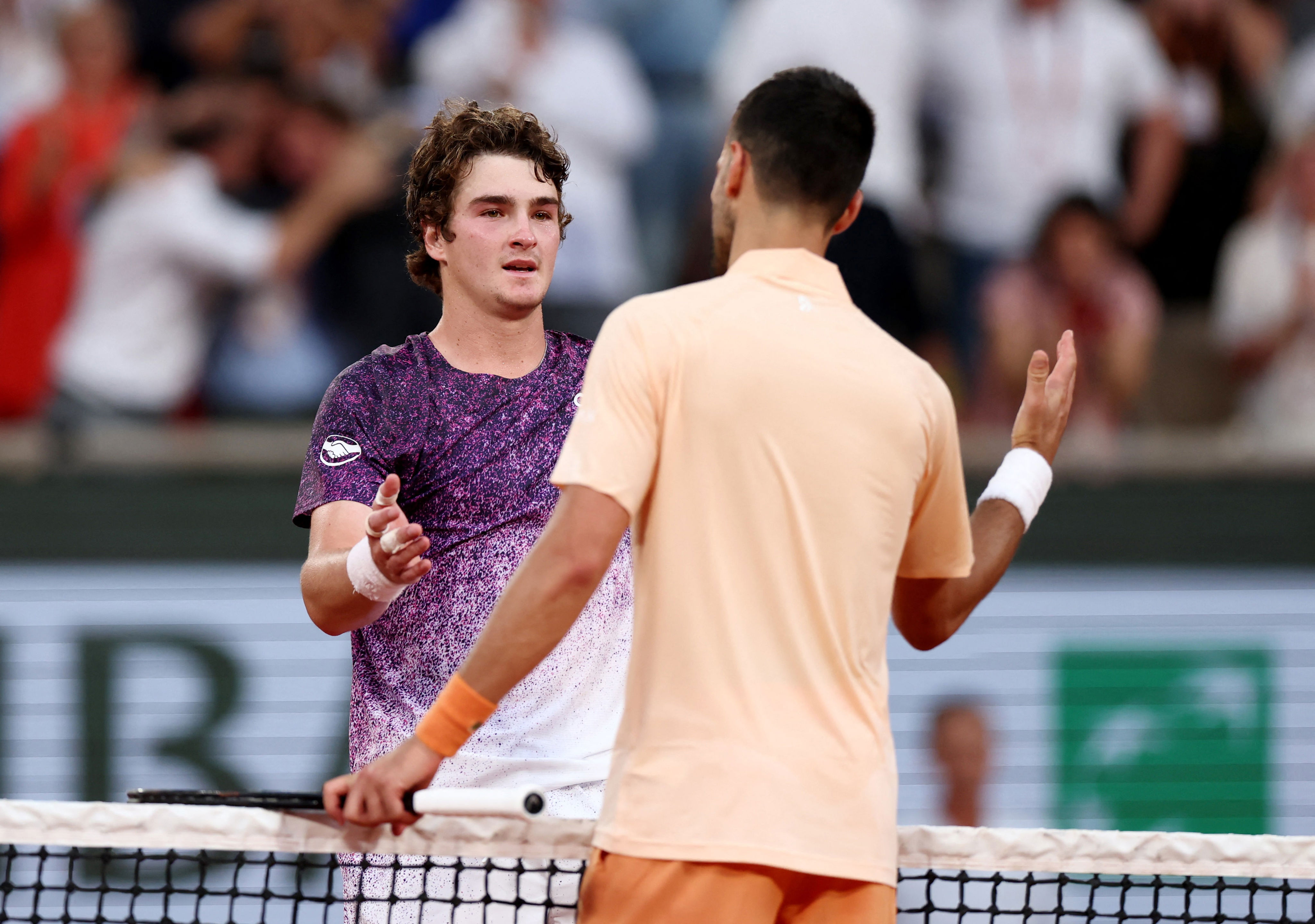 Djokovic responds to French Open collapse as Fonseca claims upset