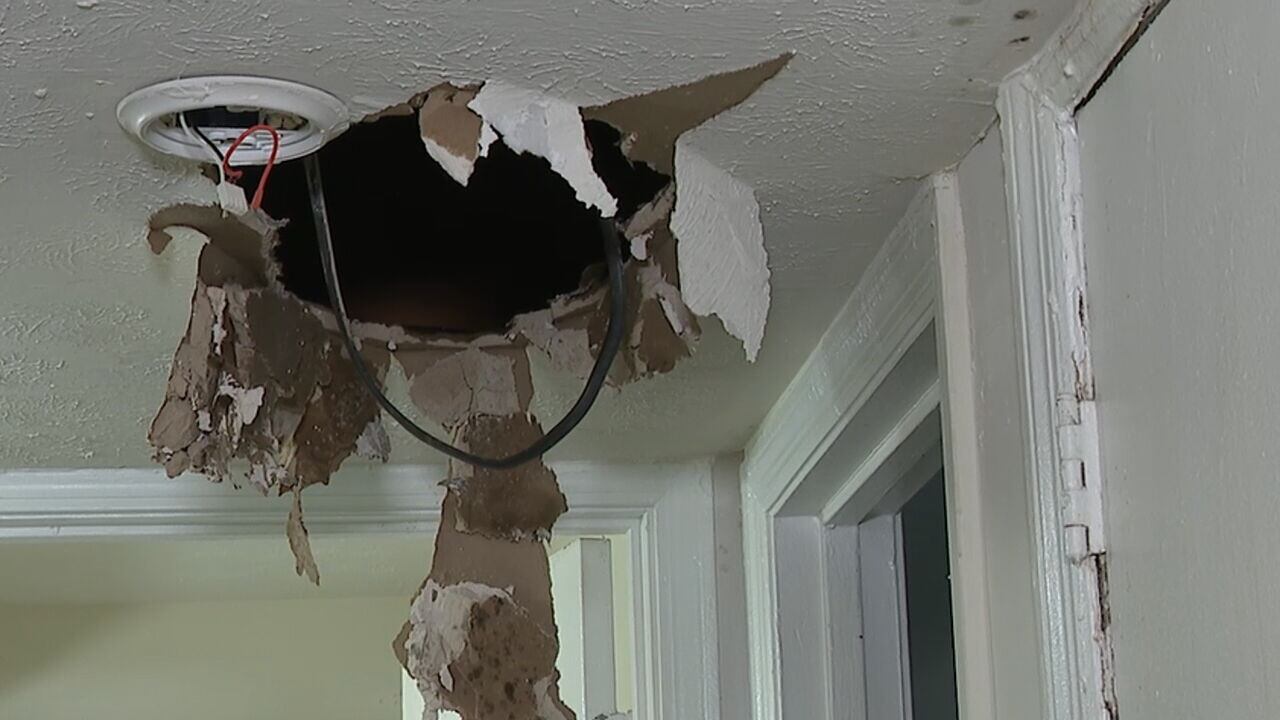 Collapsed apartment ceiling fixed after Channel 2 contacts management