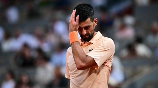 Image for Novak Djokovic loses to 19-year-old Joao Fonseca, eliminated from French Open in 5-hour five-set thriller
