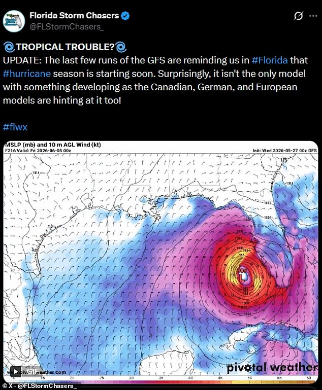 Hurricane models predict powerful storm hitting US in just days