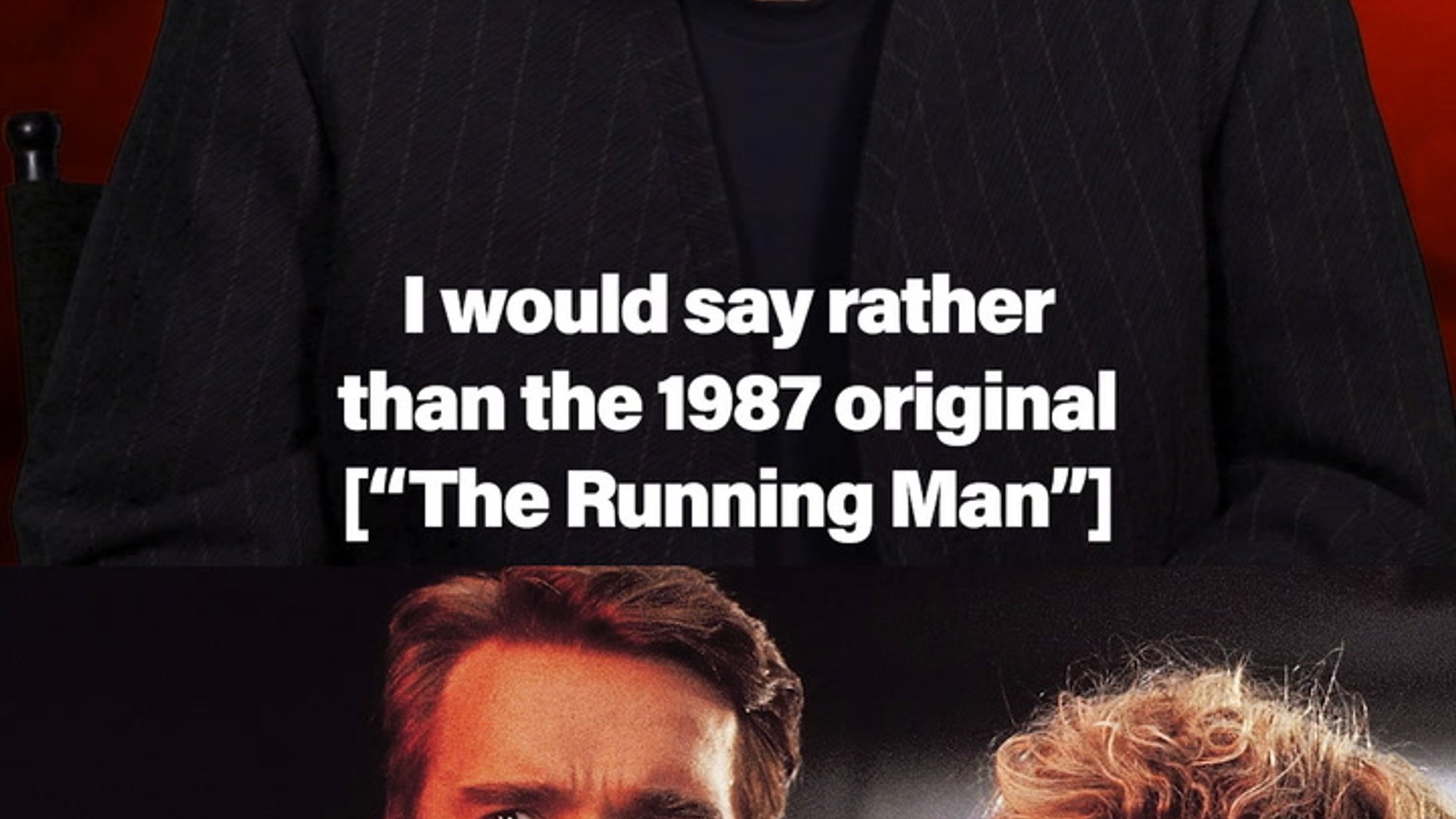 Edgar Wright’s Running Man inspirations include an Arnold ...