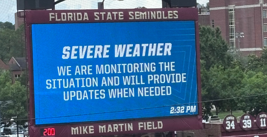 Live updates: Rain pushes back start time for FSU regional opener