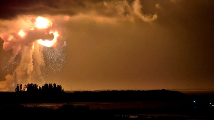 Rocket explosion lights up Space Coast sky