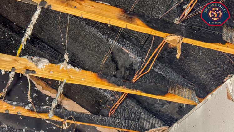 Lightning strike causes attic fire in unoccupied Spokane Valley duplex