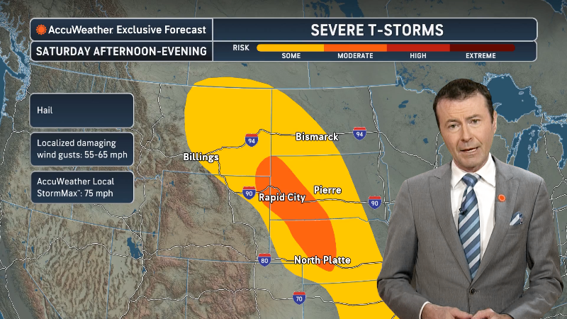 Weekend storms to roll through the northern Plains