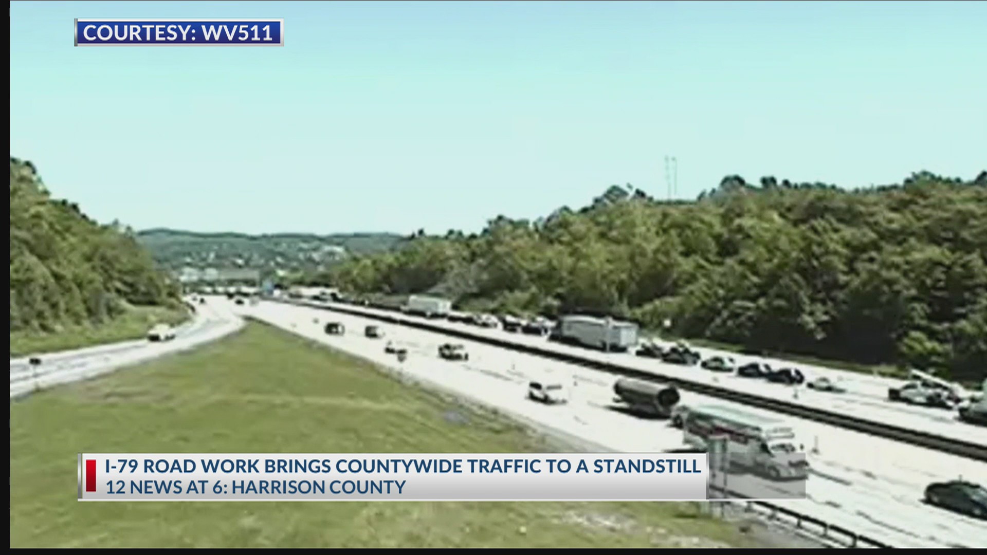 I-79 road work brings countywide traffic to a standstill
