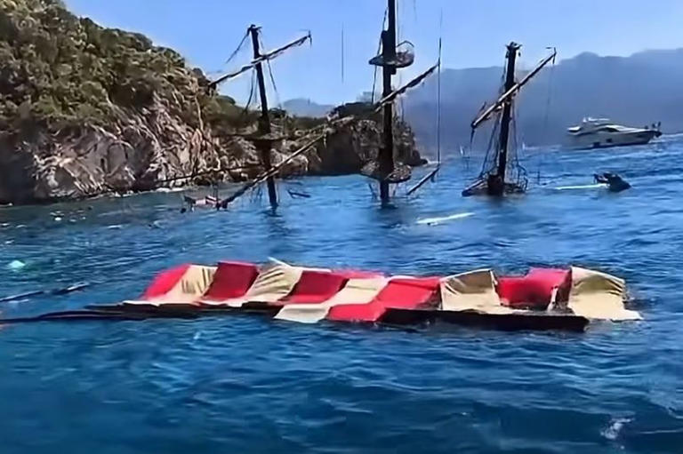 Pirate-themed party boat sinks with Brits on board as rescue teams save ...
