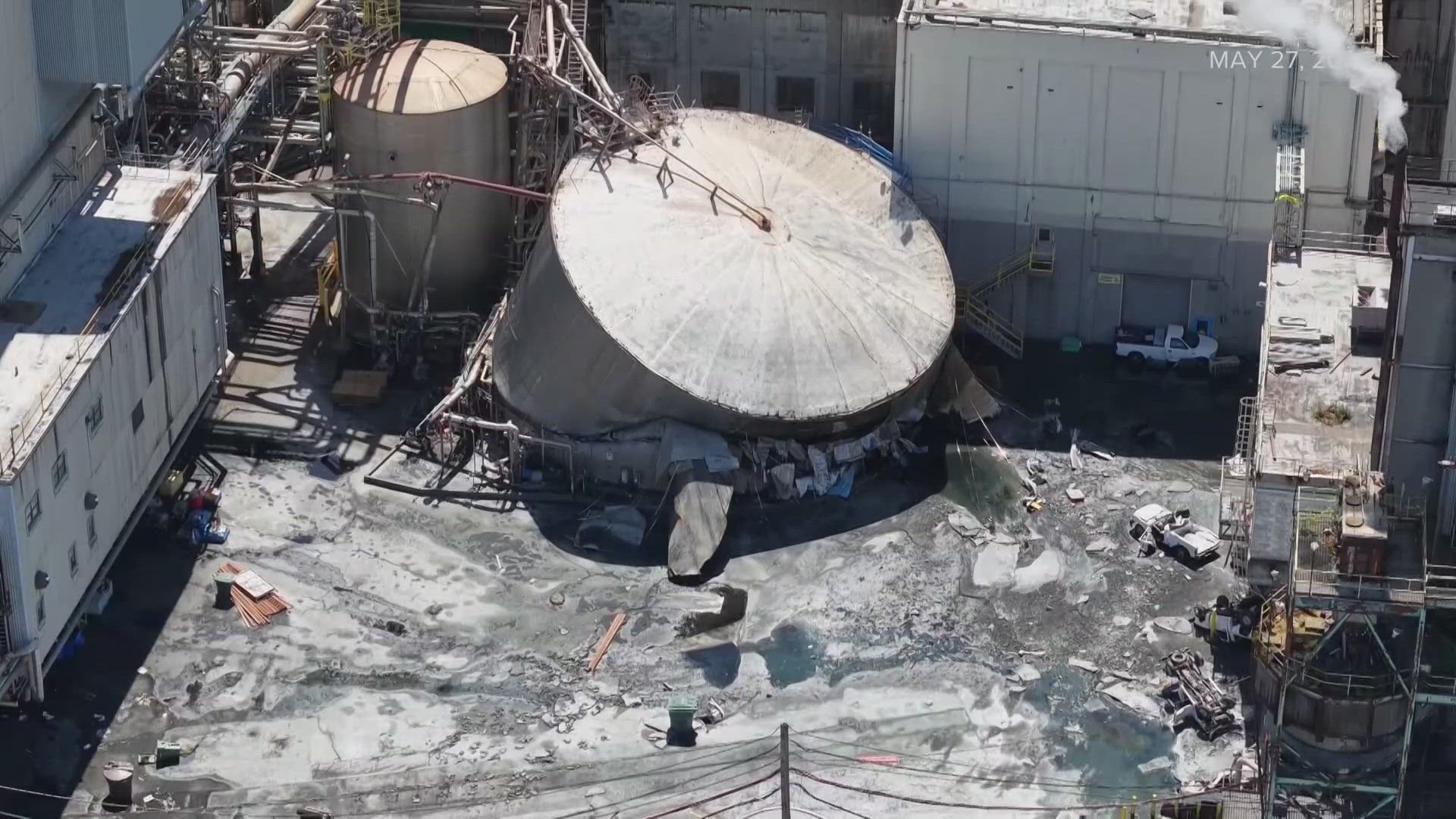 Crews expand recovery efforts at Longview tank implosion site as ...