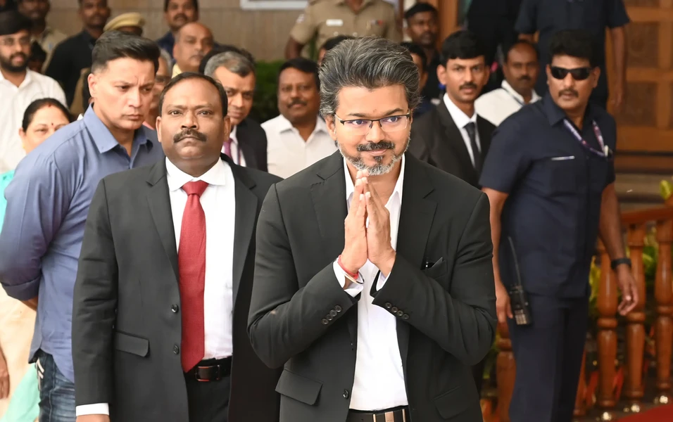 Vijay ends first Delhi visit with PM talks, defers Congress meet