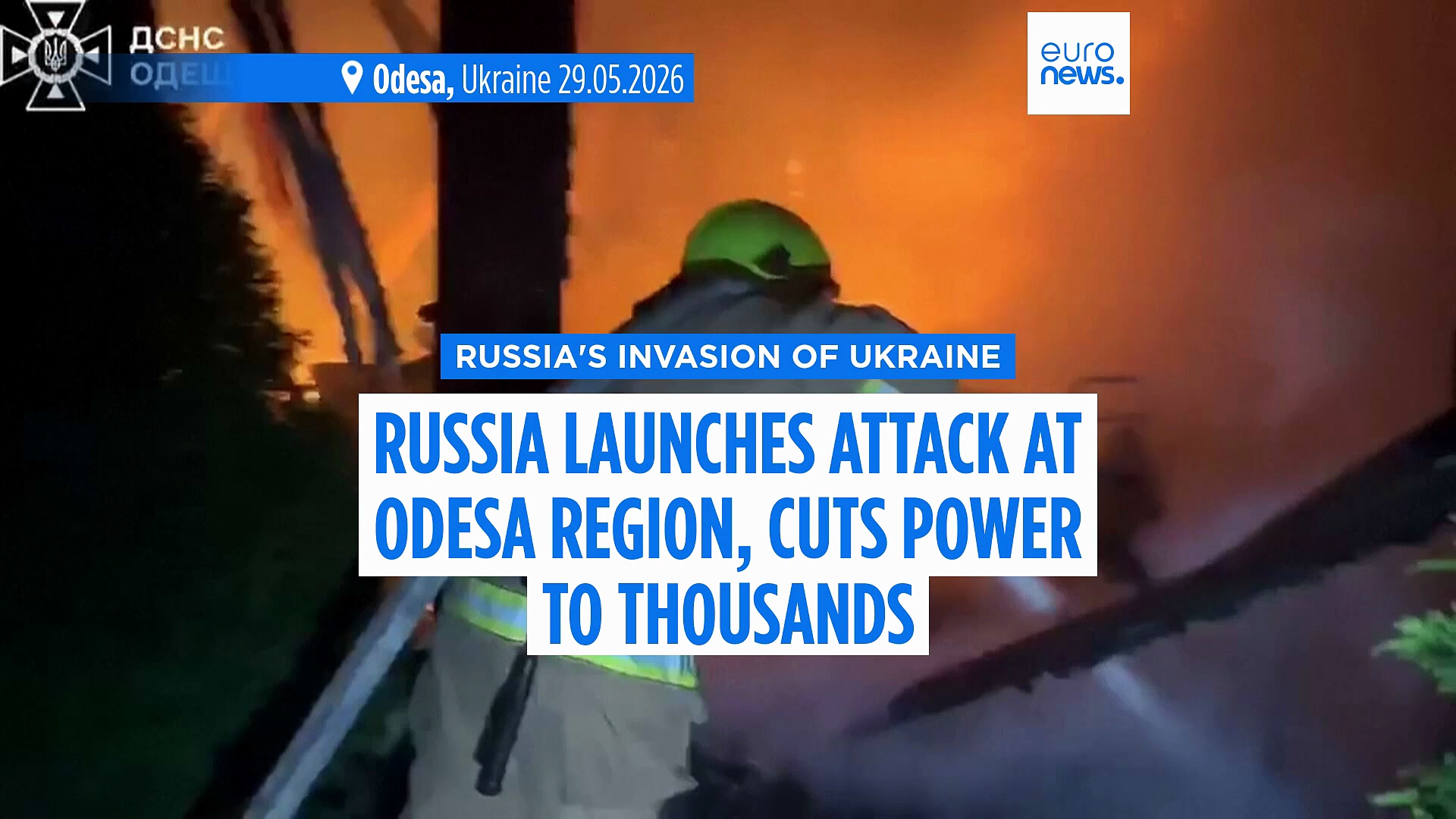 Russia launches attack at Odesa region, cutting off power for thousands ...