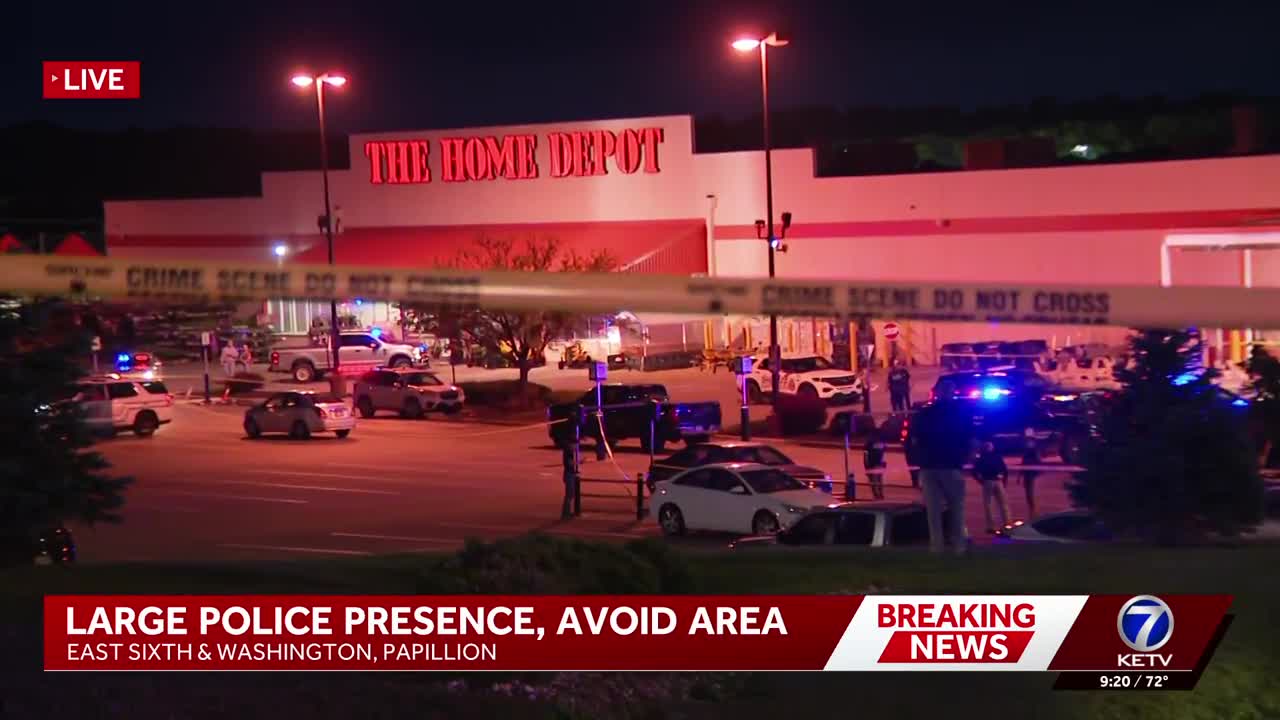 Large police presence in Papillion