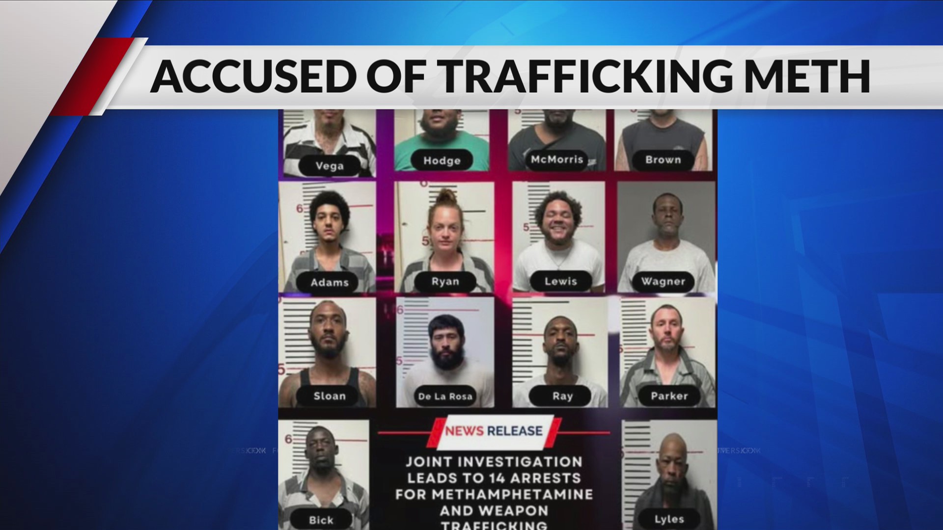 14 arrested for trafficking drugs, meth in Palestine