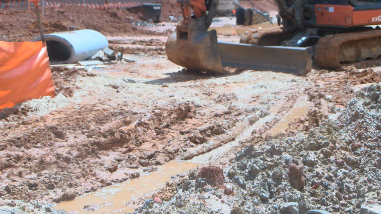 Recent rainfall may delay completion of Laurel’s Central Avenue ...