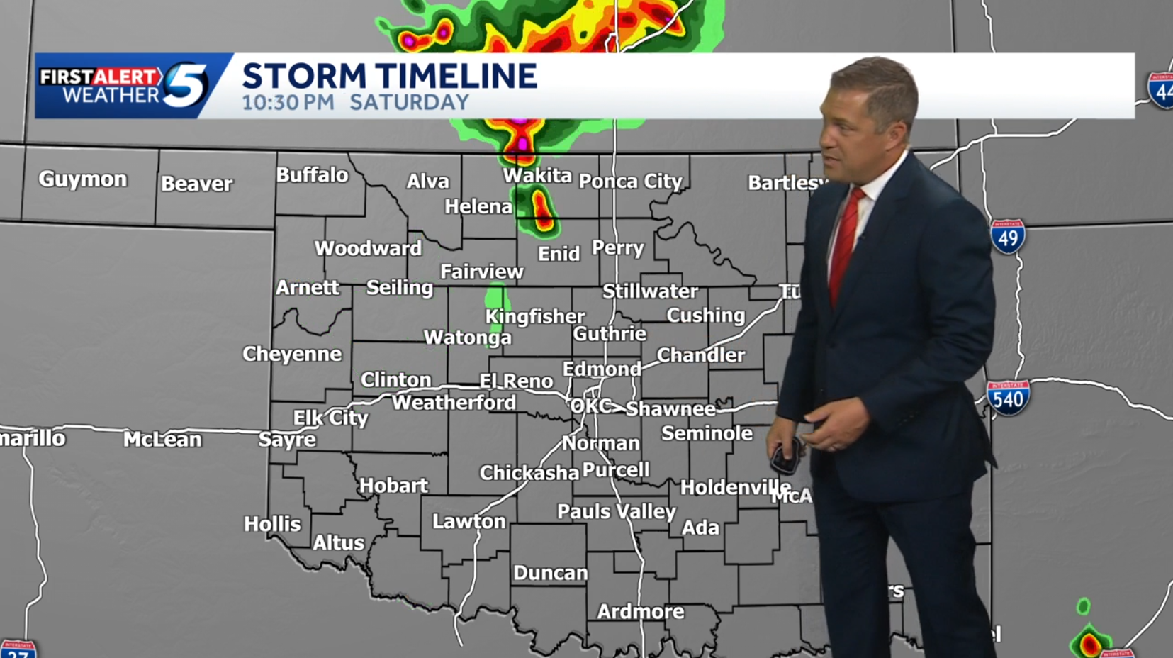 Timeline: Severe weather risk with damaging winds, hail for Oklahoma ...