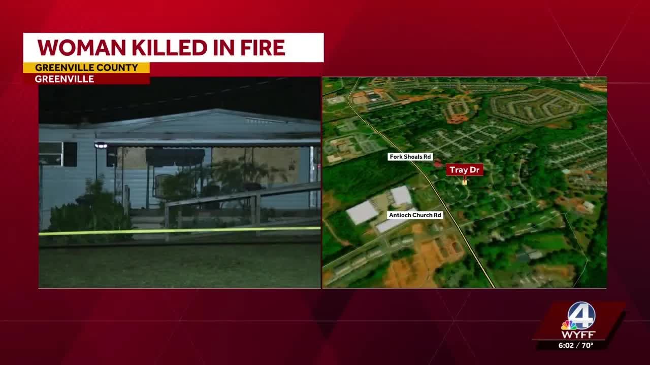 Woman dies in Greenville County mobile home fire