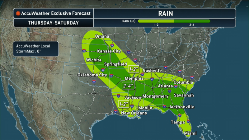 Daily storms bring flood risks to the South
