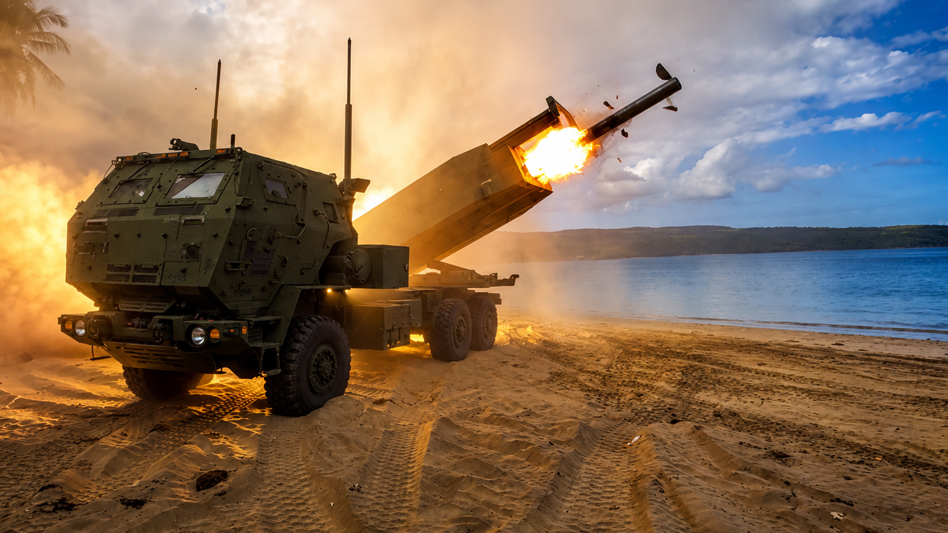 US soldiers train with long-range rocket system