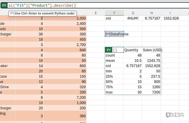 Python in Excel is more powerful than I initially estimated