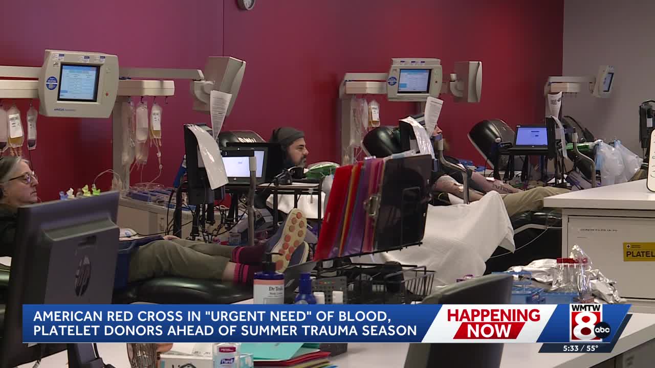 American Red Cross urges blood, platelet donations ahead of summer