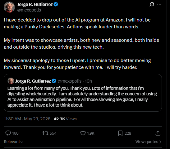 Animator Jorge Gutierrez got death threats over AI. Then he quit.