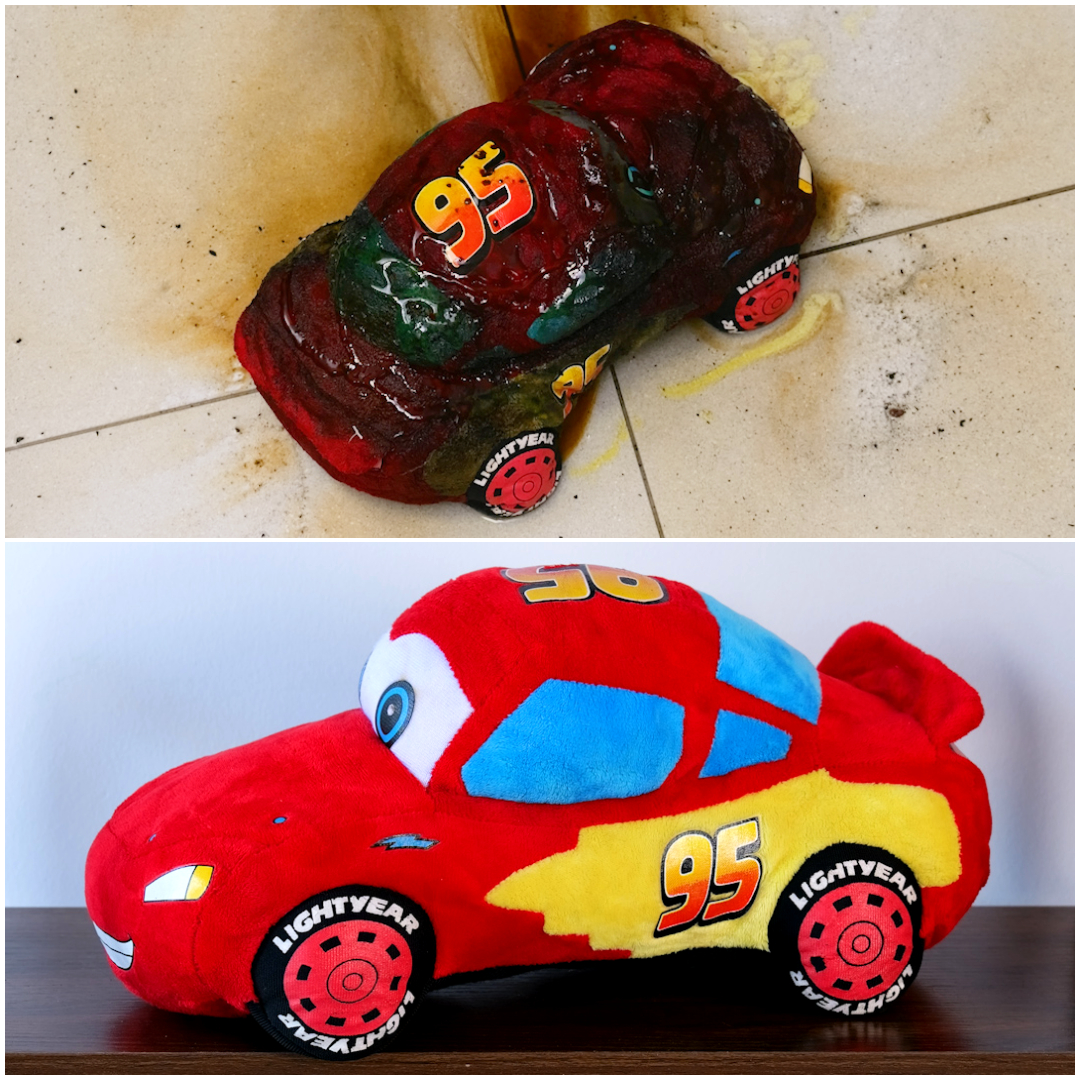 Satisfying cleaning of a really dirty plush car! 🚘💦
