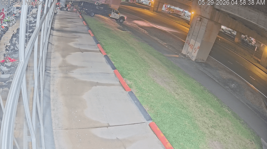 Caught on camera: Truck smashes into Honolulu motorcycle dealership