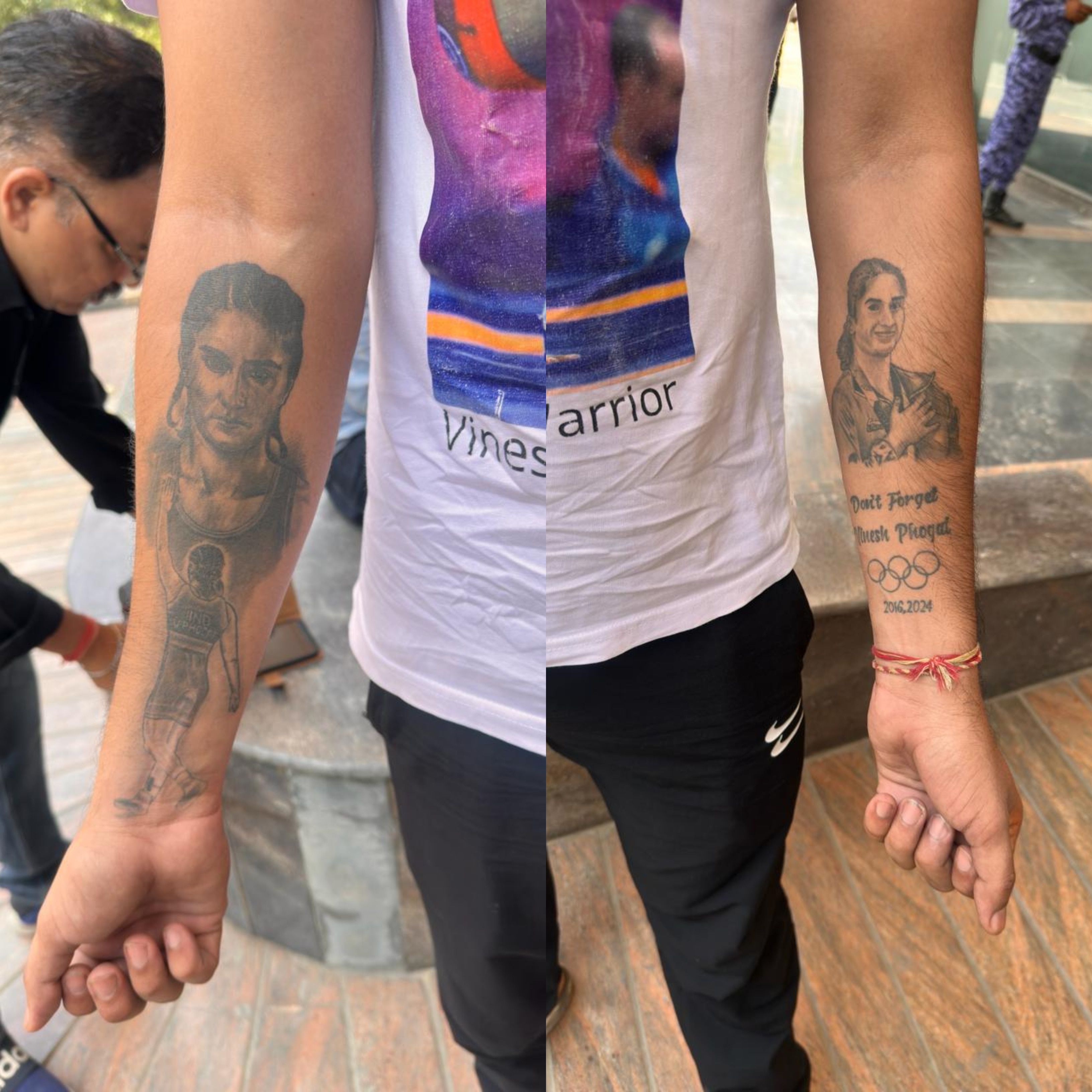 Don't forget Vinesh Phogat: Superfan inks wrestler's face before Asian ...
