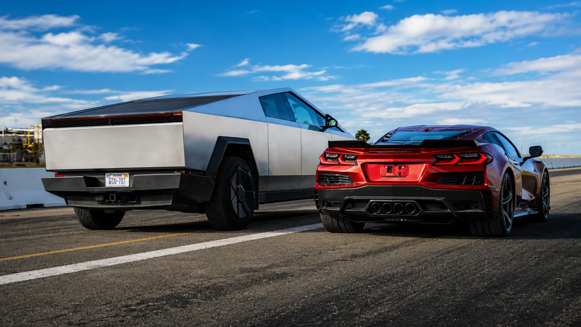 Tesla Cyberbeast challenges Corvette Z06 in speed battle