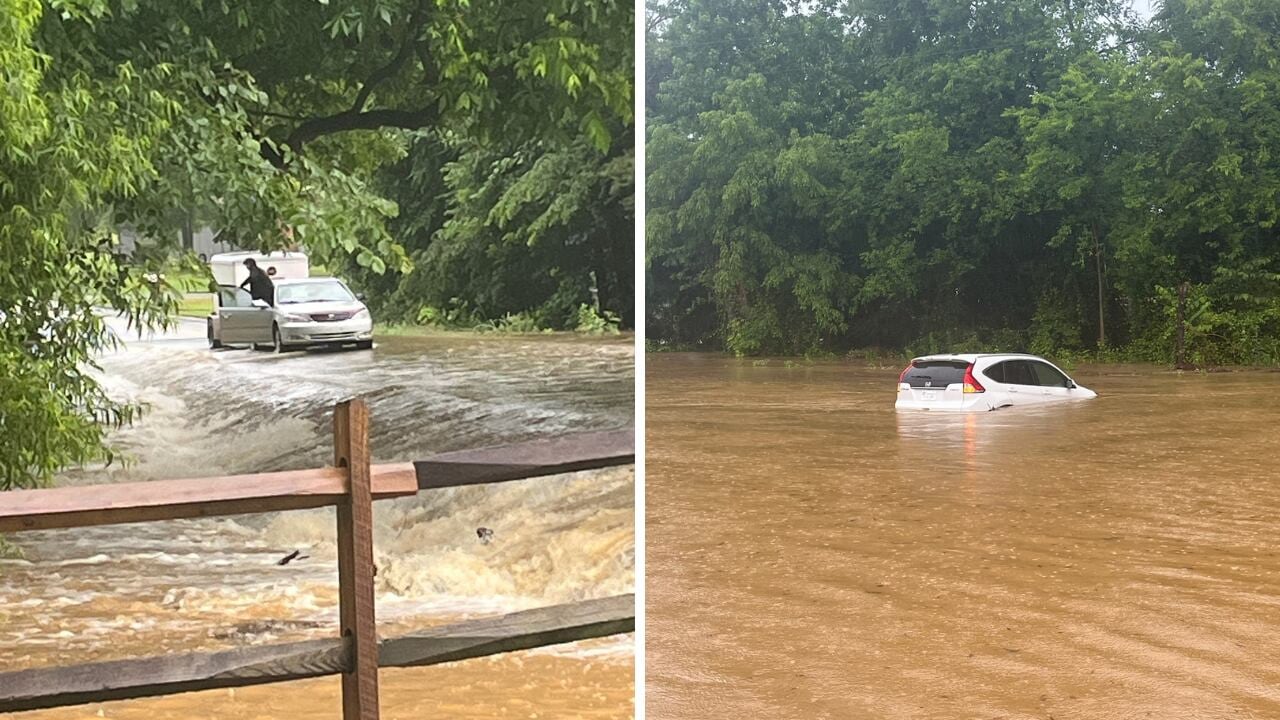Drivers stranded on flooded Union County roads after recent rain