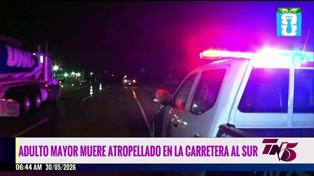 Abuelo muere atropellado en la salida al sur