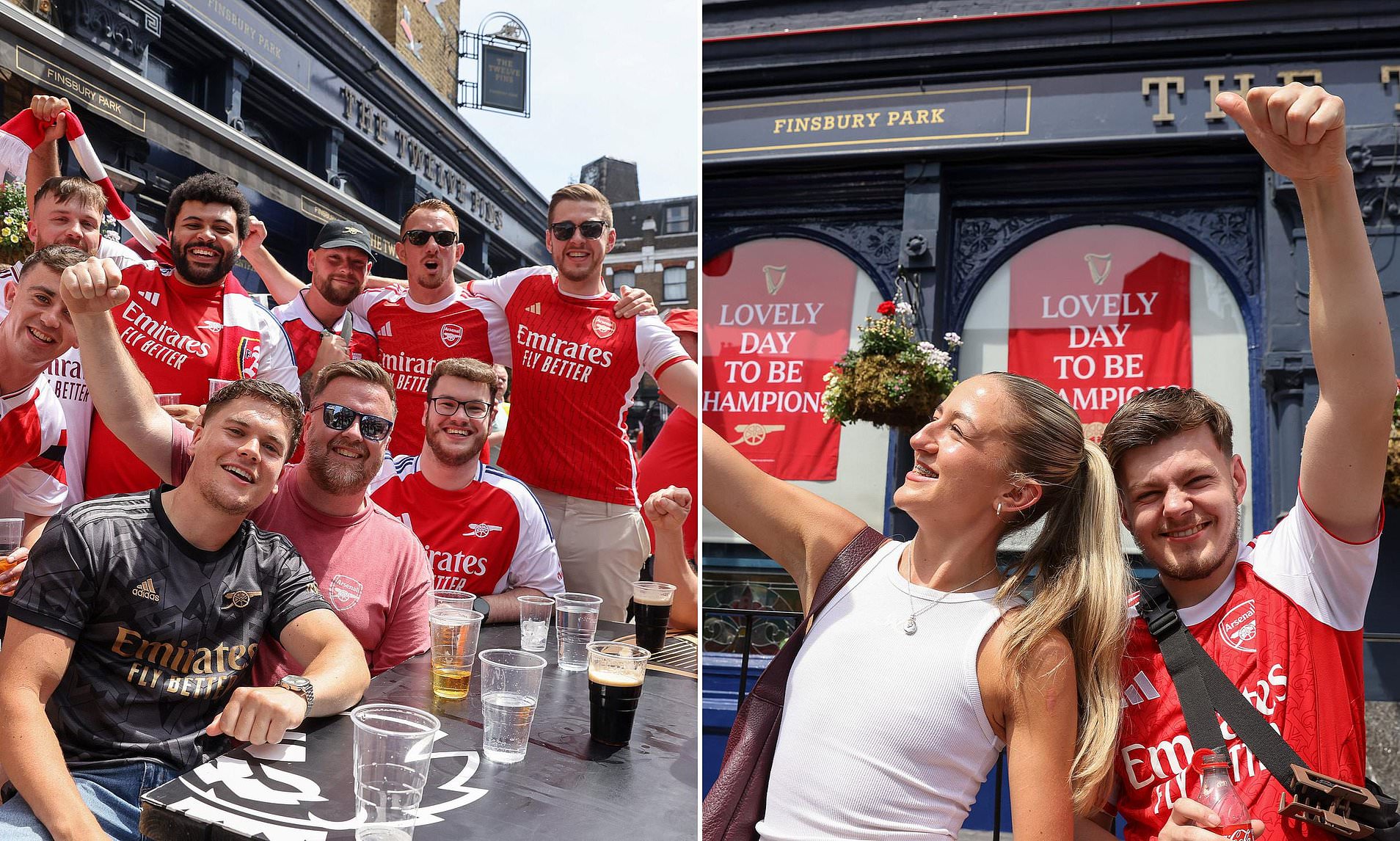 Arsenal fans queue from 6.30am waiting for north London pubs to open ahead of Champions League final