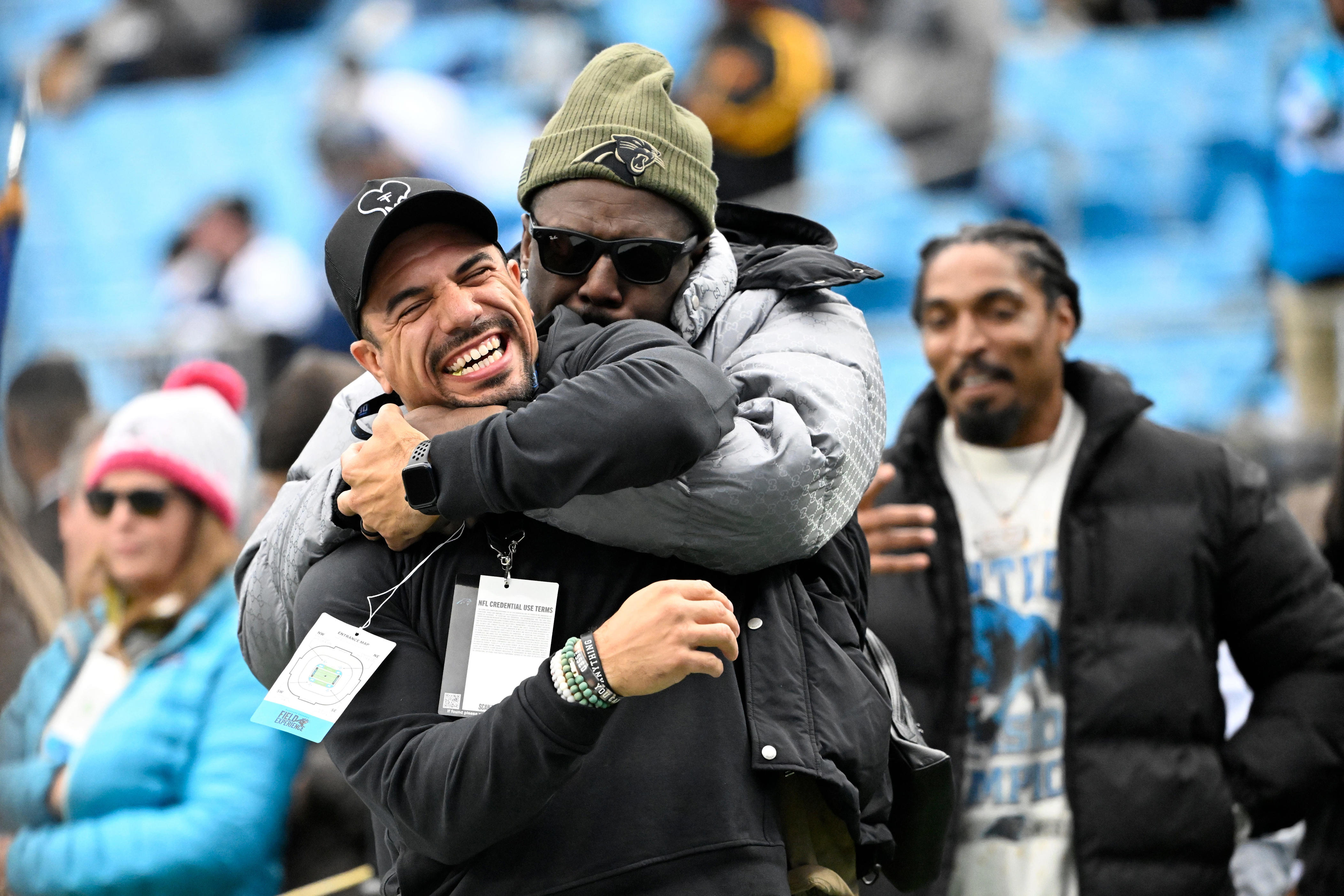 Panthers end Friday's OTAs with 'legendary' group of familiar faces