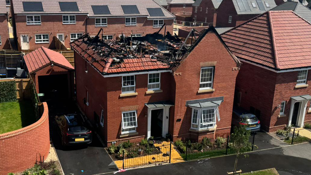 House fire caused by electrical fault in loft