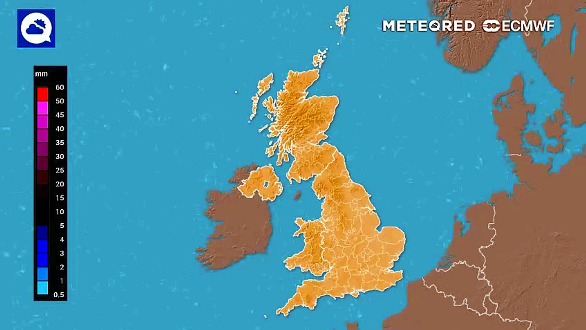 Accumulated precipitation after a heatwave