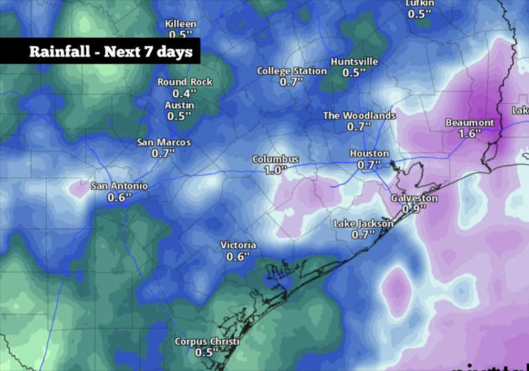 Another round of storms is expected to hit South Texas next week. Here ...