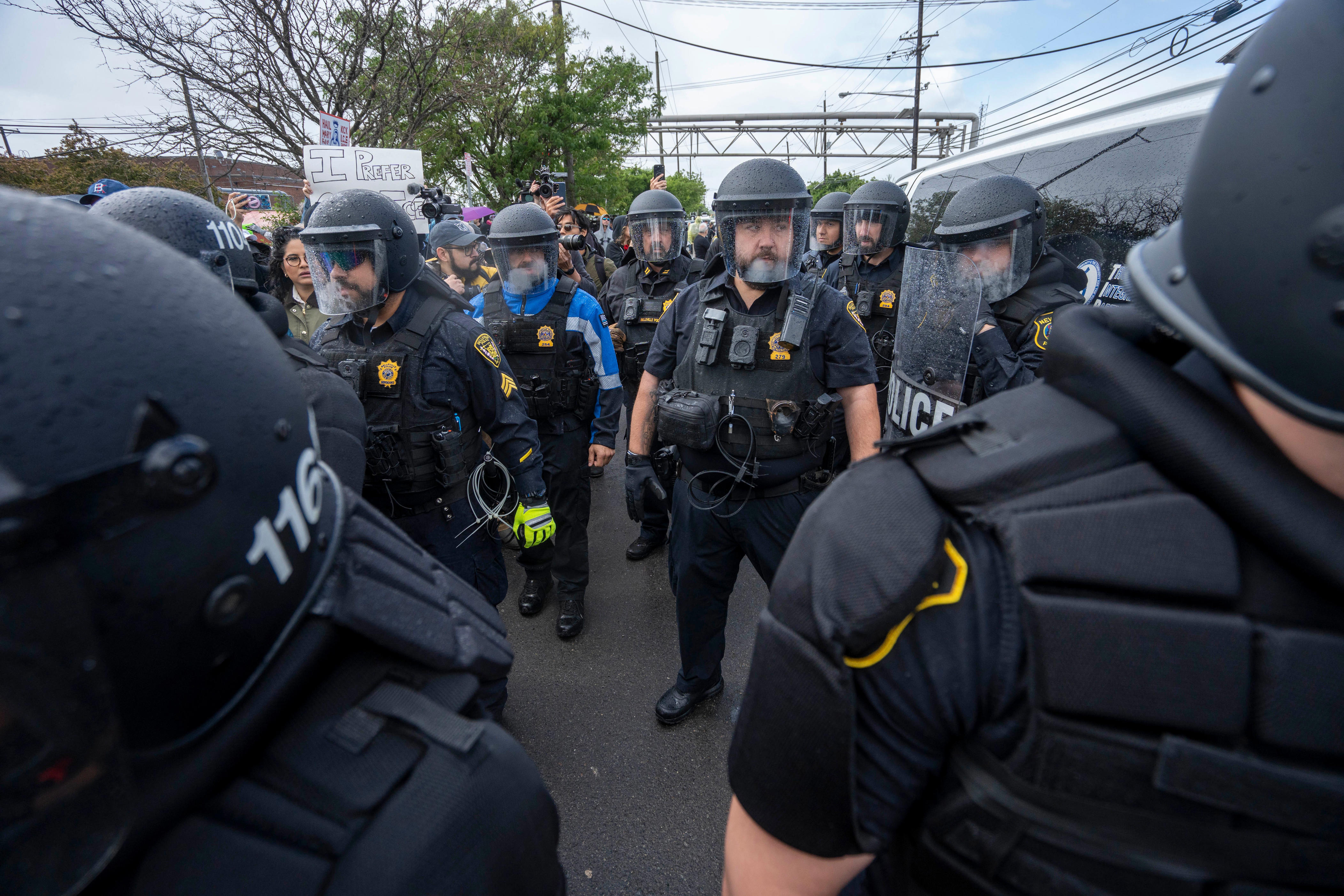 As anti-ICE protests resume, Sherrill defends NJ police use of force