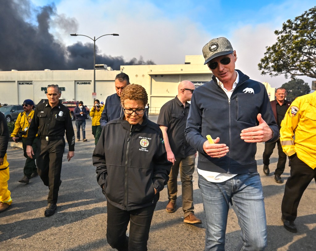 Spencer Pratt blasts Karen Bass and Gavin Newsom as 'alleged criminal ...