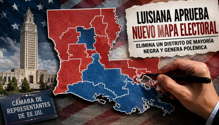 Senado de Luisiana aprueba nuevo mapa electoral que favorece a republicanos